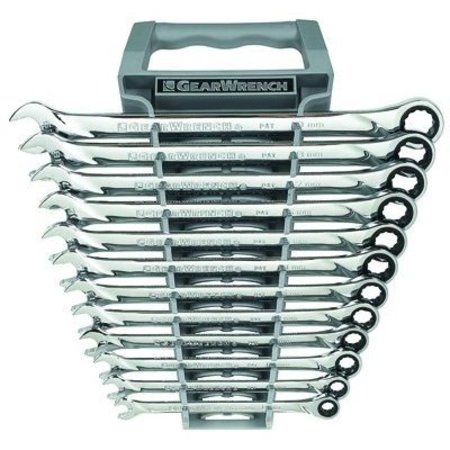 APEX TOOL GROUP WRENCH SET COMBO RATCH 12 PT MET XL 12 P GWR85098